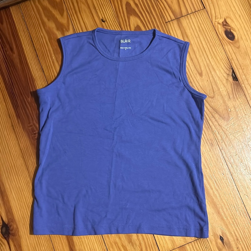 Small purple tank.